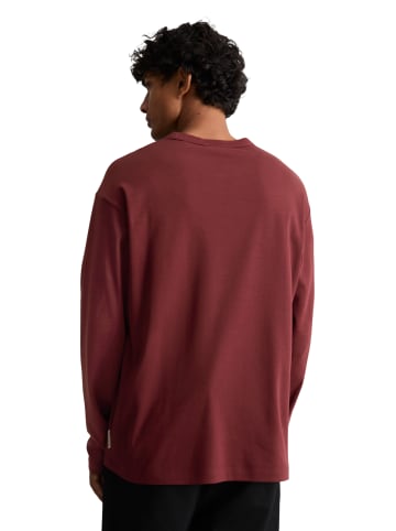 Marc O'Polo DENIM Heavy Weight Longsleeve relaxed in Burgundy