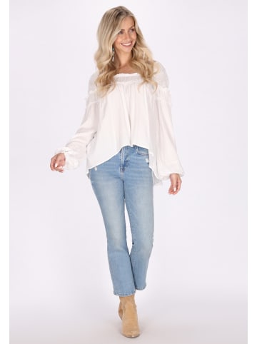 IZIA Damen Bluse in Wollweiss