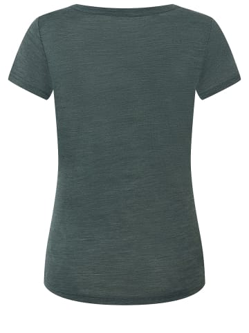 super.natural Merino T-Shirt in graugrün