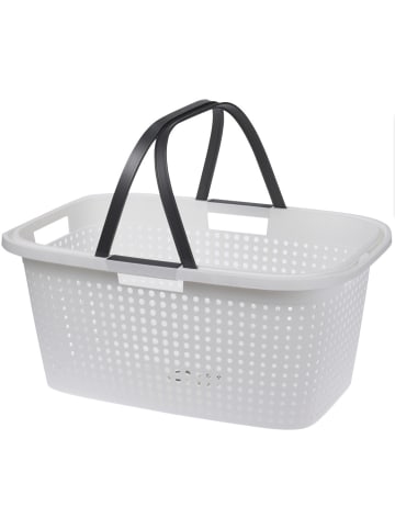 Storage Solutions Wäschekorb mit Henkeln, Kunststoff in Grau, (B) 40 x (H) 26 x (L) 60 cm