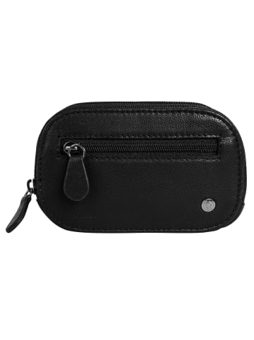 Bugatti Schlüsseltasche BLACK MAGIC echt Leder in schwarz