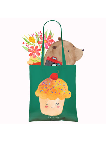 Mr. & Mrs. Panda Tote Bag Cupcake ohne Spruch in Mint