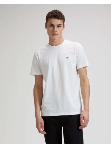 Lee T-Shirt Shortsleeve Patch Logo in White