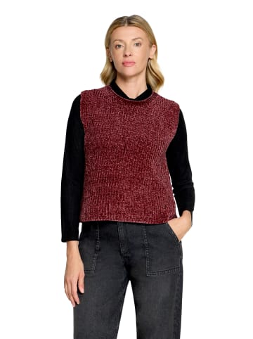 BETTY & CO Strickpullover ohne Arm in Fall Burgundy