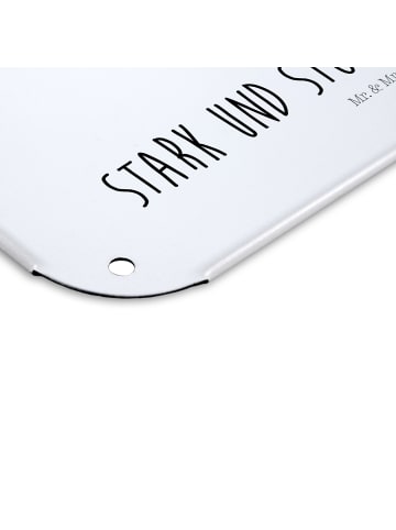 Mr. & Mrs. Panda tafel Sternzeichen Löwe mit Spruch in Weiß