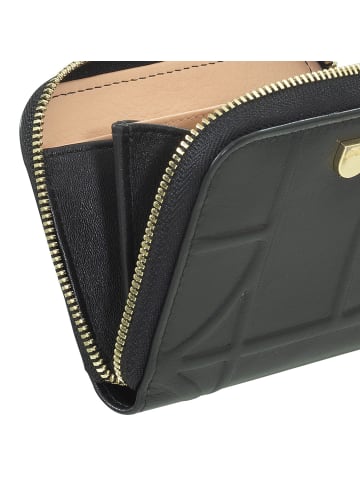 DuDu Up Geldbörse Leder 10 cm in black-nude