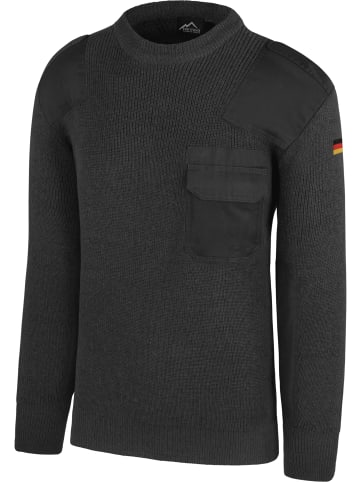 Normani Outdoor Sports Herren BW-Pullover mit Schurwolle Barntrup in Anthrazit