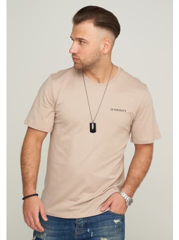 Jack & Jones T-Shirt - JCOROUND INFINITY in Cobblestone