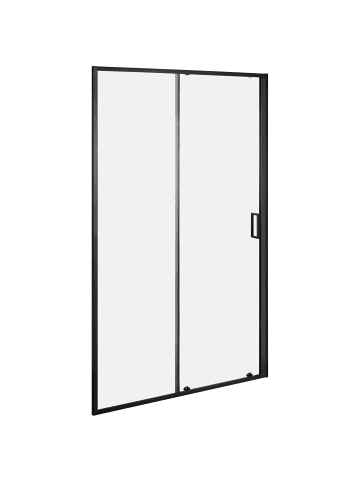 Beliani Duschtür YAURI in Schwarz - (W) 120 x (H) 190 cm