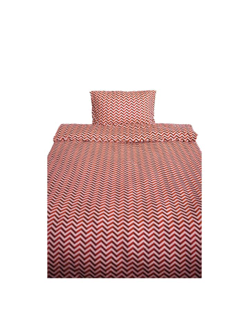 COFI 1453 Bettwäsche 100% Baumwolle Jersey – Ganzjahresbettwäsche in Rot