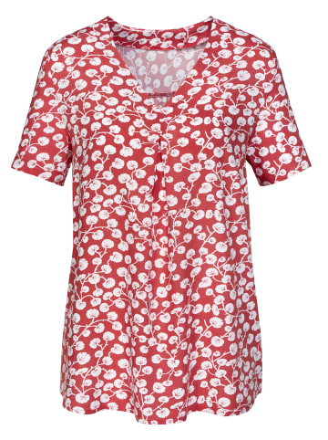 Sieh an! Schlupfbluse in lachs-bedruckt