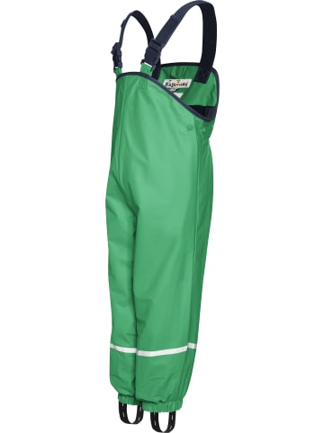 Playshoes Kinder Regenhose "Fleece-Trägerhose" in Grün