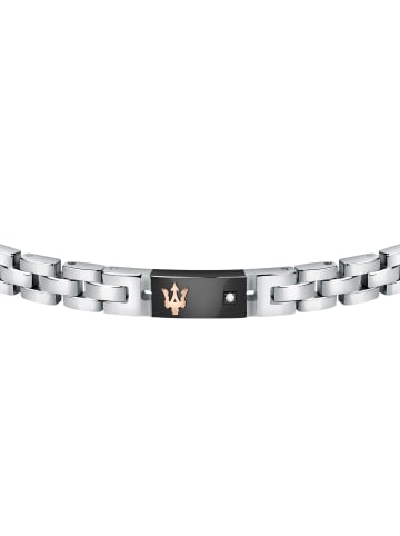 Maserati Herren-Armband Edelstahl Silber