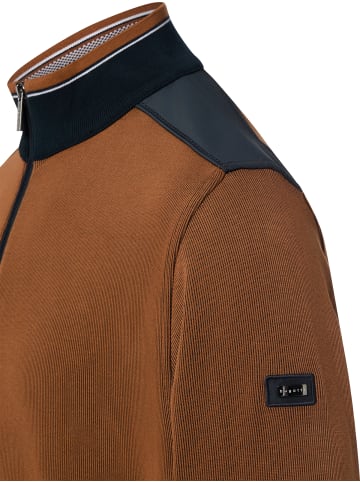Bugatti Sweatjacke in braun schwarz - 0002