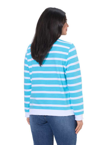 Ulla Popken Sweatshirt in tiefes aqua