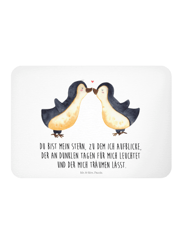 Mr. & Mrs. Panda Magnet Pinguin Liebe mit Spruch in Weiß