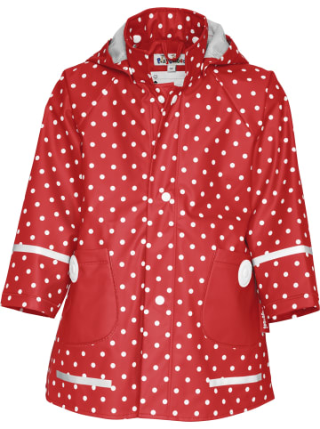 Playshoes Kinder Regenjacke "Regen-Mantel Punkte" in Rot