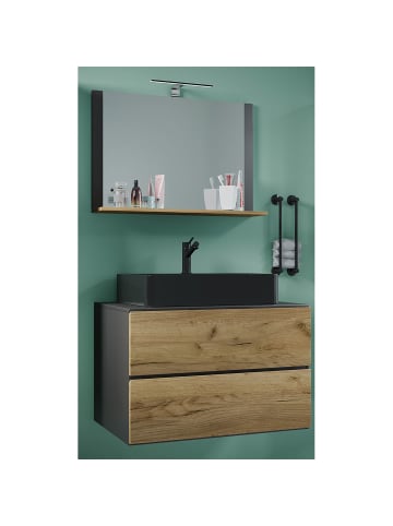 ebuy24 Badmöbelset LendasMBL anthrazit anthrazit 81 x 52 cm
