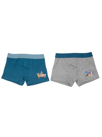 United Labels 2er Pack Paw Patrol Boxershorts in blau/grau