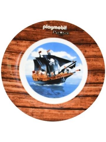 Playmobil 3-tlg Playmobil Frühstücksset Piraten - Teller, Schale und Tasse in Mehrfarbig