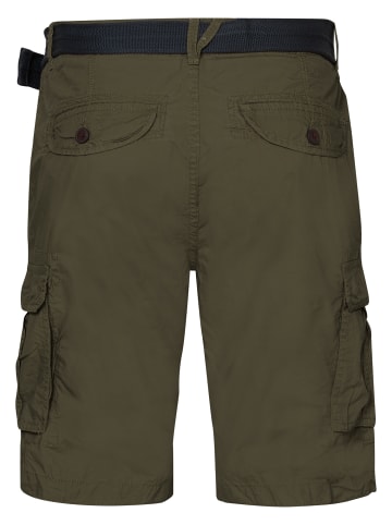 Petrol Industries Cargo-Shorts mit Gürtel in Grün