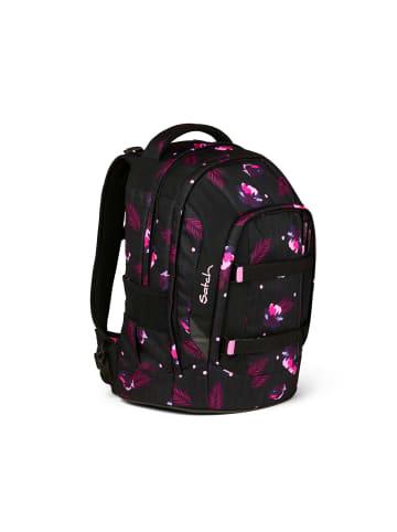 Satch Schulrucksack Pack Mystic Nights in schwarz/rosa