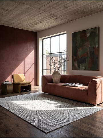 KADIMA DESIGN Kurzflorteppich Uni pflegeleicht Wohnzimmer Schlafzimmer Flur Esszimmer in Grau