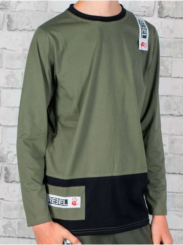 BEZLIT Langarmshirt in Olivegrün