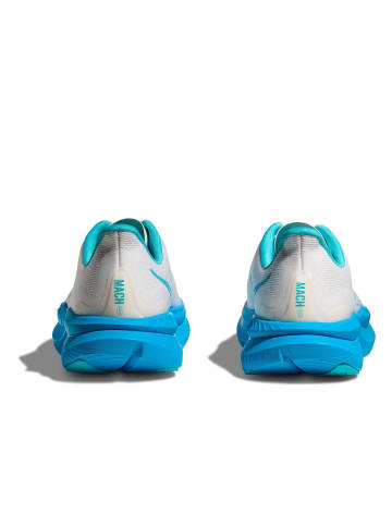 HOKA Laufschuh MACH 6 in white / skyward blue