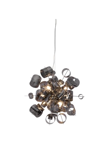 näve Pendelleuchte "SIRIUS" in chrome - (L)65 cm x (B)65 cm x (H)190 cm
