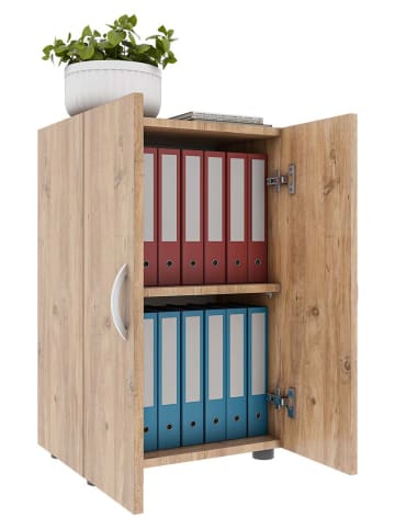 ebuy24 Büroschrank Ulas2 1 Eiche 49 x 34 cm