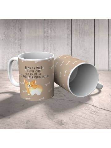 Mr. & Mrs. Panda Haferl Corgi Po mit Spruch in Hundeglück
