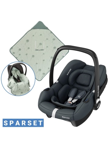 Maxi-Cosi Babyschale CabrioFix i-Size ab Geburt - 12 Monate (40-75 in grau,gruen