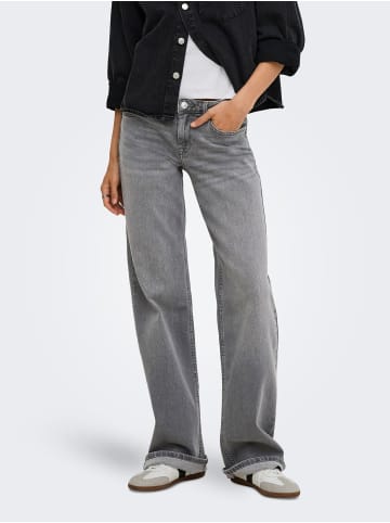 ONLY Jeans mit weitem Bein in Light Grey Denim