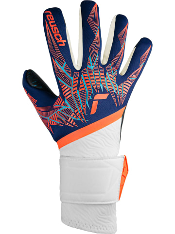 Reusch Torwarthandschuh Pure Contact Fusion in 4848 premi blu/electr oran/blc