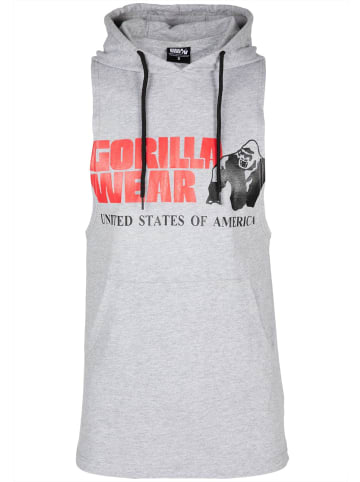 Gorilla Wear Tanktop mit Kapuze - Rogers - Grau Meliert