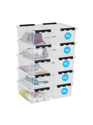 SmartStore 10er-Set Aufbewahrungsbox Classic Transparent 14L