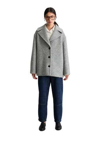 Marc O'Polo DENIM Bouclé-Kurzmantel regular in Stone Melange