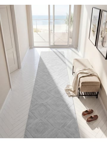 Beliani Kurzflor KEVIREL in Grau - (W) 80 x (L) 300 cm