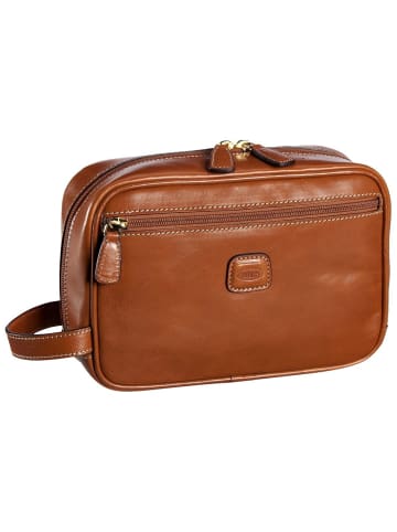 BRIC`s Kulturbeutel Life Pelle Kosmetiktasche 25 in Cognac