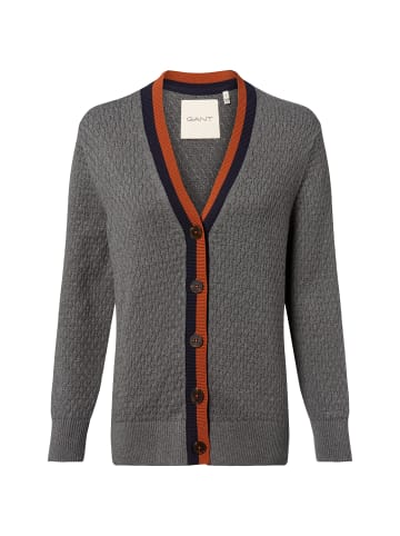 Gant Strickjacke in grau mehrfarbig - 0001