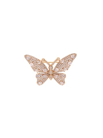 faina Women Brooch With Butterfly Motif in Rose Gold