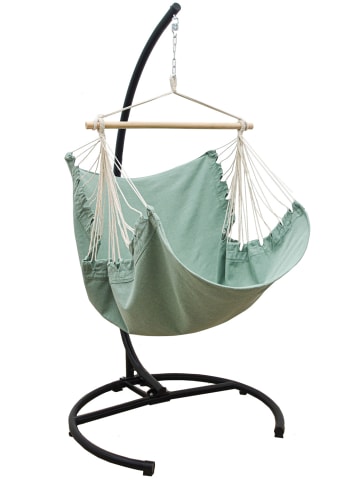 AMANKA XL Outdoor Hängesessel Key Largo mit  Gestell in hellblau