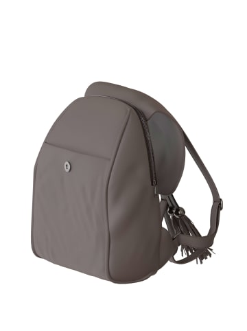 Kmisso Umhängetasche in Taupe - Schwarz