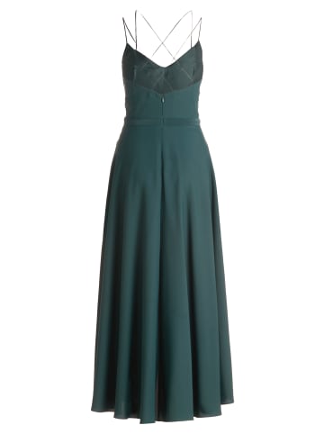 Vera Mont Abendkleid mit Volant in Dusty Slate