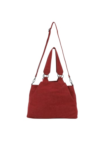 Fritzi aus Preußen Maia Suede Jacky Shopper Tasche 40 cm in ruby red