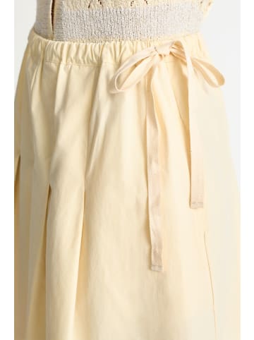 Rich & Royal Midi Baumwollrock in Soft Butter