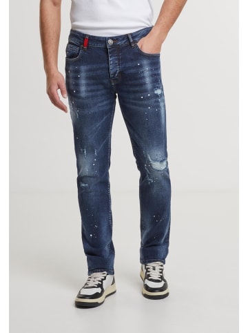 2Y Premium 2Y Premium CARLOS DESTROYED SLIM FIT JEANS in mid blue