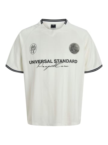 JACK & JONES Junior T-Shirt JCOCOVER RETRO FOOTBALL TEE S/S JNR in cloud dancer