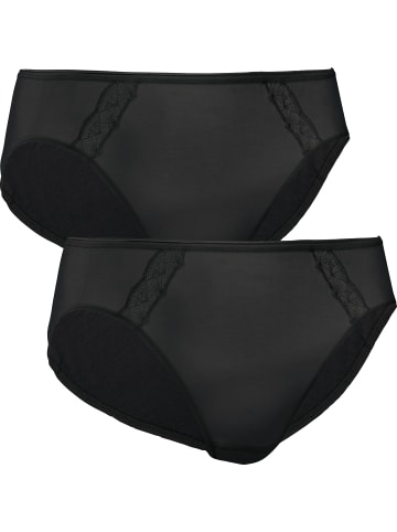 Erwin Müller Slip 2er-Pack in schwarz